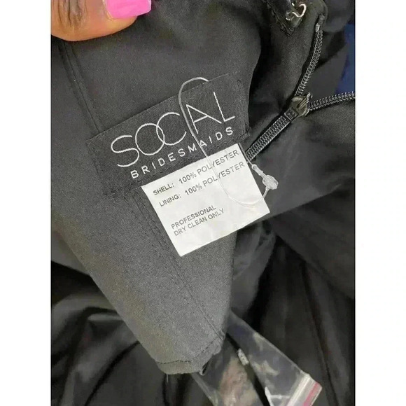 SOCIAL BRIDESMAIDS Strapless Georgette A-Line dres - Picture 5 of 5